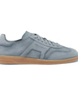 Santoni - Dusty Blue Double Buckle Oly Suede Sneaker SHOES Santoni