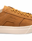 Santoni - Tan Suede Double Buckle Sneaker SHOES Santoni