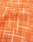 Robert Old - Orange Patterned Italian Linen Short Sleeve Shirt S/S SHIRTS Robert Old