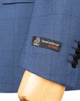 Robert Old - Royal Blue Check Super 130s Three Piece Suit SUITS Robert Old