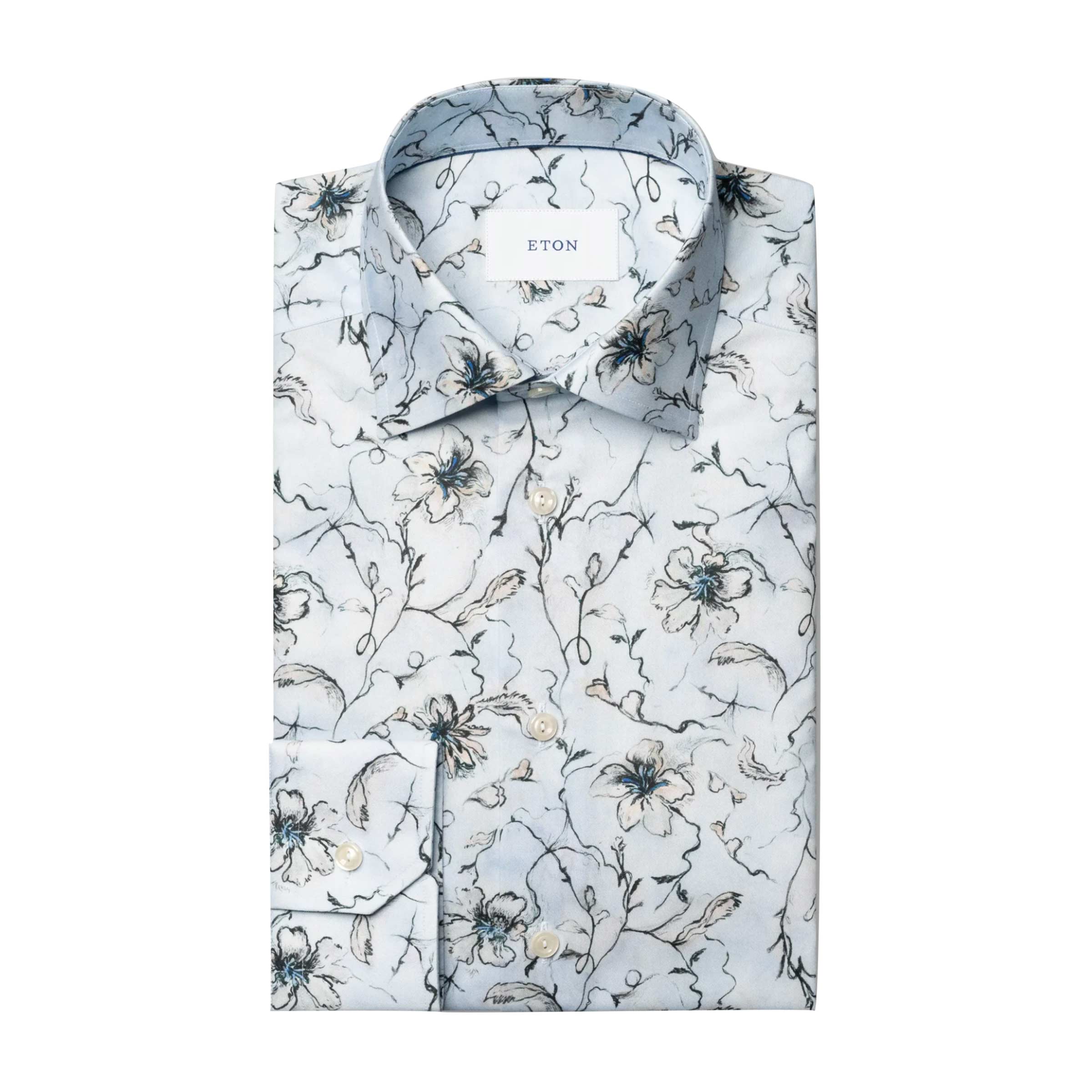 Eton - Floral Signature Twill Slim Fit Shirt Robert Old & Co Eton - Floral Signature Twill Slim Fit Shirt Robert Old & Co