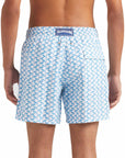 Vilebrequin - Blue 'Moorea' Net Sharks Swim Shorts SWIMWEAR Vilebrequin