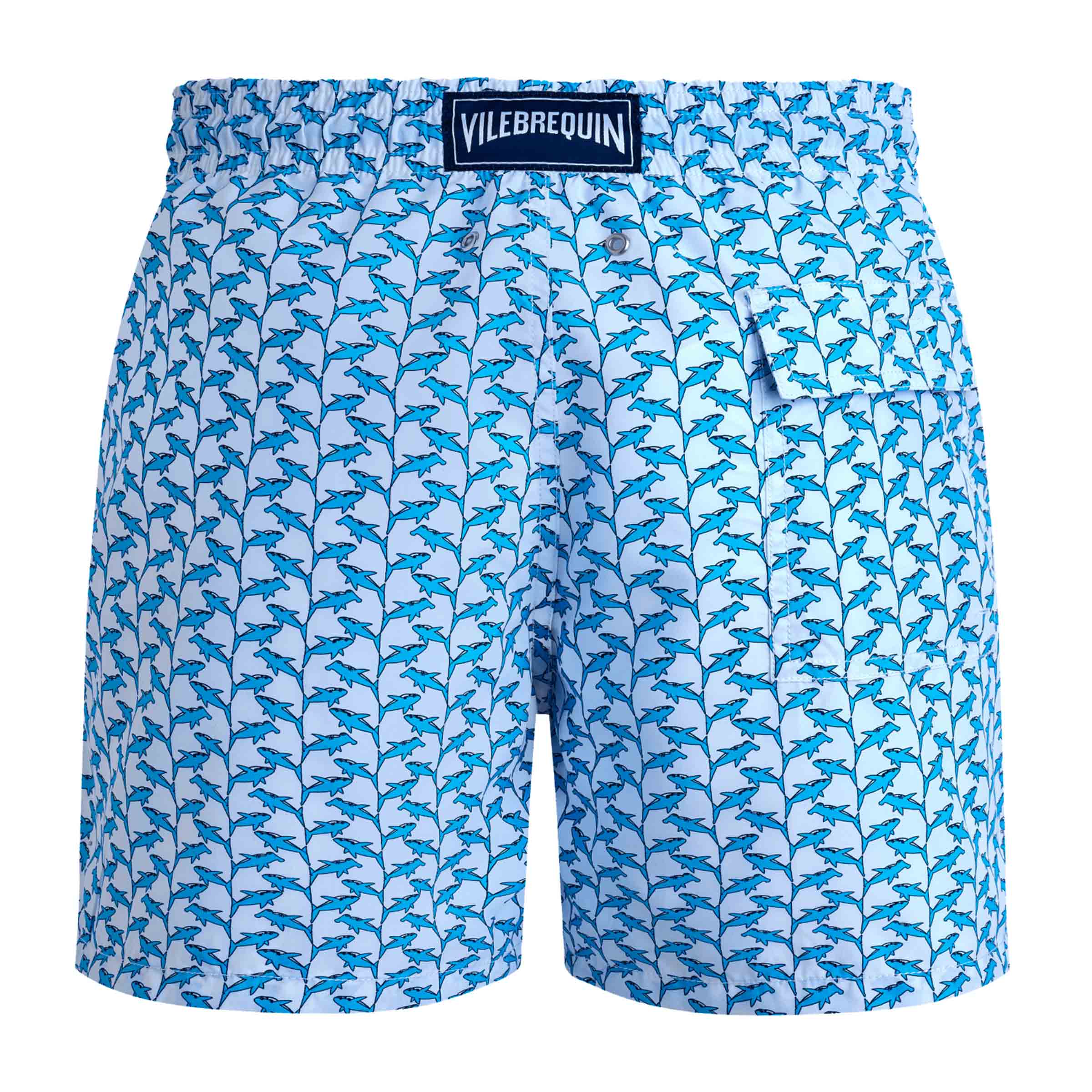 Vilebrequin - Blue 'Moorea' Net Sharks Swim Shorts