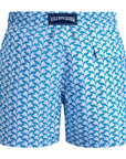 Vilebrequin - Blue 'Moorea' Net Sharks Swim Shorts SWIMWEAR Vilebrequin