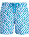 Vilebrequin - Blue 'Moorea' Net Sharks Swim Shorts SWIMWEAR Vilebrequin