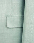 Belvest - Light Turquoise 'Natural Soft' Silk, Wool & Mohair Jacket JACKETS Belvest