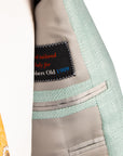 Belvest - Light Turquoise 'Natural Soft' Silk, Wool & Mohair Jacket JACKETS Belvest
