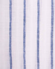 Fedeli - White Blue Stripe 'Roby' Pure Linen Shirt L/S SHIRTS FEDELI