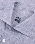 Fedeli - Navy Stripe 'Roby' Pure Linen Shirt L/S SHIRTS FEDELI