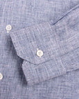 Fedeli - Navy Stripe 'Roby' Pure Linen Shirt L/S SHIRTS FEDELI