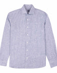 Fedeli - Navy Stripe 'Roby' Pure Linen Shirt L/S SHIRTS FEDELI