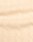 Robert Old - Cream Cable Knit Cotton Polo Shirt S/S POLOS Robert Old