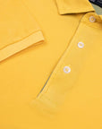 Robert Old - Yellow Piqué Cotton Short Sleeve Polo Shirt S/S POLOS Robert Old