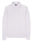 Fedeli - Grey 'Superlight' Piquet Long Sleeve Polo Shirt RUGBY/LS POLOS FEDELI