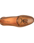 Santoni - Tan Leather Tassel Slip-On Loafer SHOES Santoni