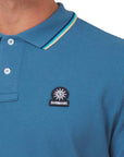 Sandbanks - Teal Organic Cotton Short Sleeve Polo Shirt S/S POLOS Sandbanks