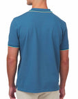 Sandbanks - Teal Organic Cotton Short Sleeve Polo Shirt S/S POLOS Sandbanks