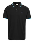 Sandbanks - Black Organic Cotton Short Sleeve Polo Shirt S/S POLOS Sandbanks