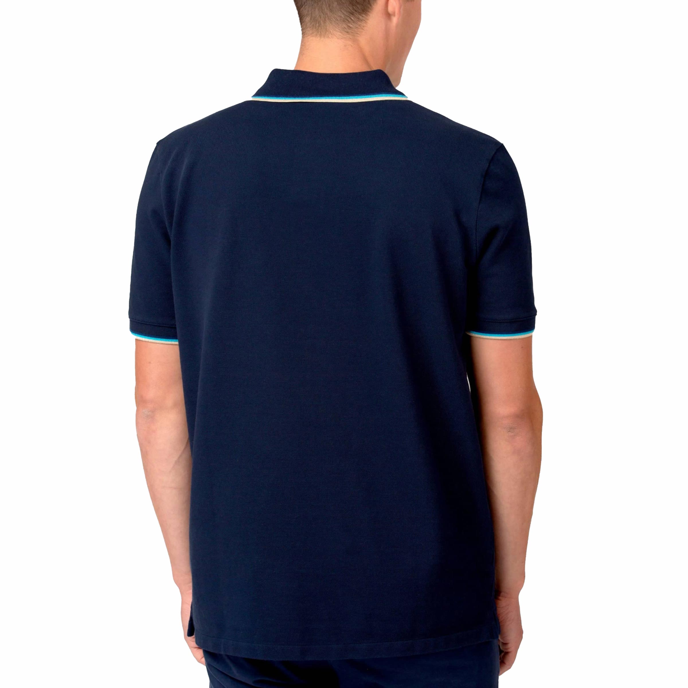 Sandbanks - Navy Organic Cotton Short Sleeve Polo Shirt S/S POLOS Sandbanks