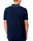Sandbanks - Navy Organic Cotton Short Sleeve Polo Shirt S/S POLOS Sandbanks