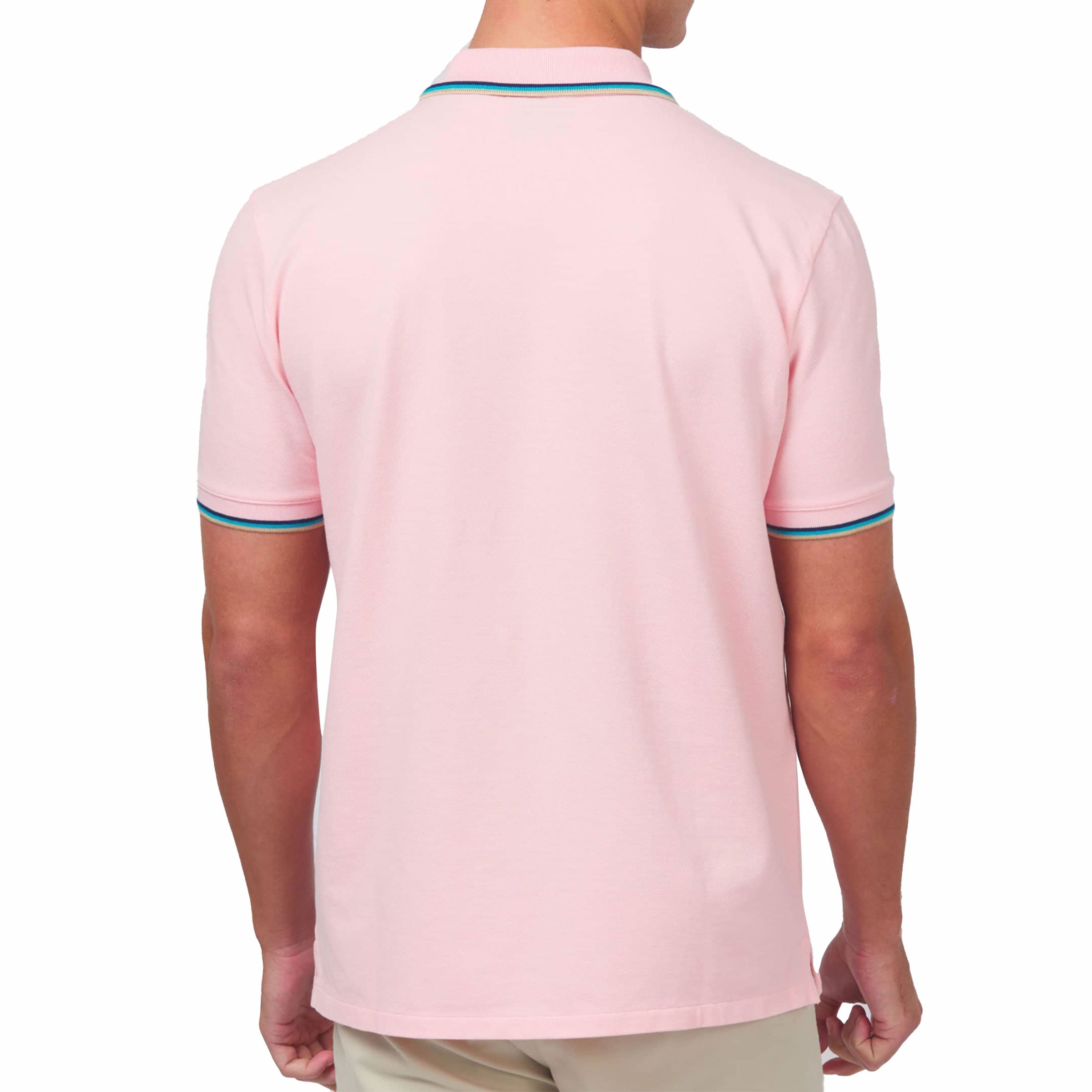 Sandbanks - Crystal Pink Organic Cotton Short Sleeve Polo Shirt S/S POLOS Sandbanks
