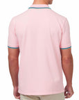 Sandbanks - Crystal Pink Organic Cotton Short Sleeve Polo Shirt S/S POLOS Sandbanks