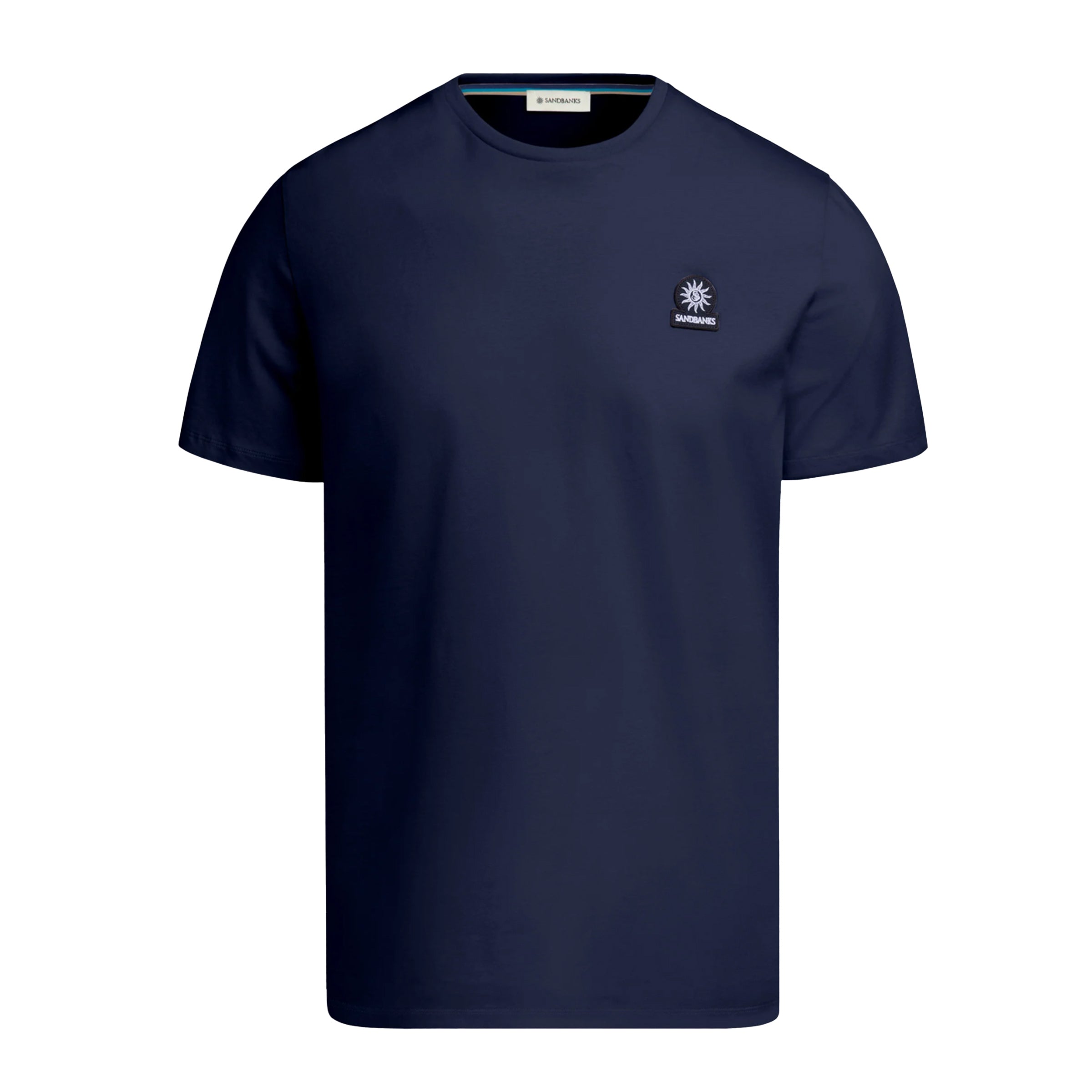 Sandbanks - Navy Badge Logo T-Shirt TEE SHIRTS Sandbanks