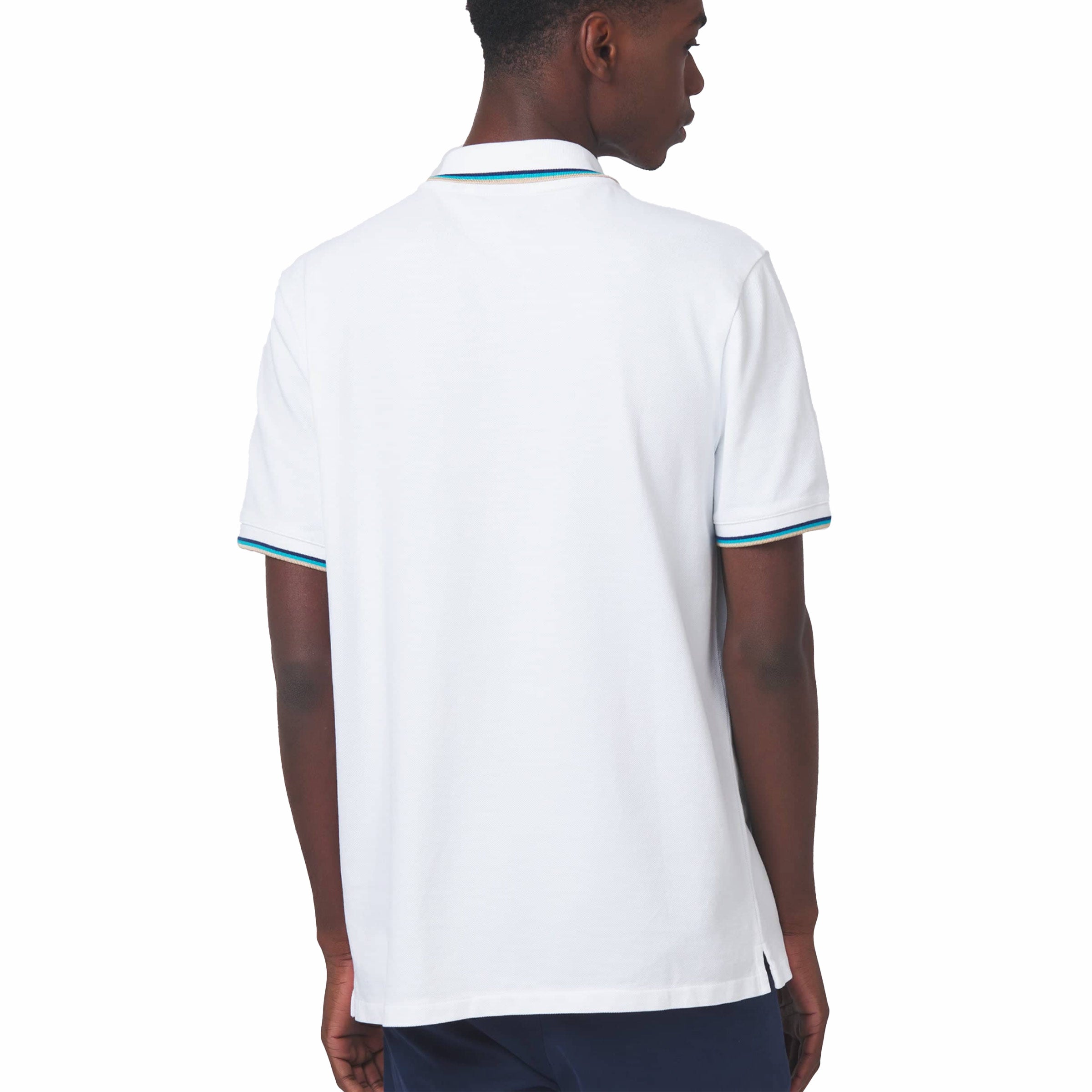 Sandbanks - White Organic Cotton Short Sleeve Polo Shirt S/S POLOS Sandbanks