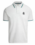 Sandbanks - White Organic Cotton Short Sleeve Polo Shirt S/S POLOS Sandbanks