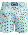 Vilebrequin - Light Blue 'Moorise' Rainbow Micro Ronde Des Tortues Swim Shorts SWIMWEAR Vilebrequin