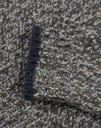 Fedeli - Charcoal Wool & Alpaca Quarter-zip Sweater KNITWEAR FEDELI