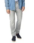 Jacob Cohen - Light Grey Vintage Wash 'Bard' Super Stretch Denim Jeans