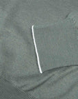 Fedeli - Green Favonio Superfine Wool and Silk Zip-Neck Sweater KNITWEAR FEDELI