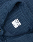 Fedeli - Navy Mondial Terry Ribbed Cotton Polo Shirt S/S POLOS FEDELI