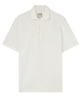 Fedeli - Linen White Mondial Terry Ribbed Cotton Polo Shirt S/S POLOS FEDELI