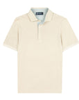 Robert Old - Stone Beige Piqué Cotton Short Sleeve Polo Shirt S/S POLOS Robert Old