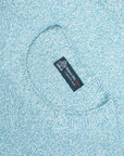 Robert Old - Fresh Blue Melange Cotton Mix Crew Neck Sweater KNITWEAR Robert Old