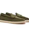 Santoni - Green Suede Espadrillas Loafers SHOES Santoni