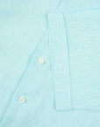 Robert Old - Turquoise Pure Linen Italian Short Sleeve Shirt S/S SHIRTS Robert Old