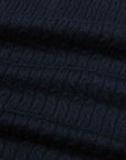 Fedeli - Midnight Blue Miguel Giza Knitted Cotton Crew Neck T-shirt TEE SHIRTS FEDELI