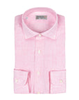 Robert Old - Pink Italian Linen Long Sleeve Shirt L/S SHIRTS Robert Old