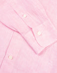 Robert Old - Pink Italian Linen Long Sleeve Shirt L/S SHIRTS Robert Old