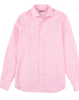 Robert Old - Pink Italian Linen Long Sleeve Shirt L/S SHIRTS Robert Old