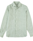 Robert Old - Green Italian Linen Long Sleeve Shirt L/S SHIRTS Robert Old