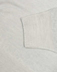 Robert Old - Light Grey 100% Virgin Wool Long Sleeve Zip Neck Sweater KNITWEAR Robert Old