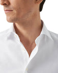 Eton - White Textured Twill Contemporary Fit Shirt L/S SHIRTS Eton