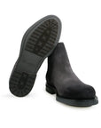 Santoni - Grey Suede Leather Chelsea Boots SHOES Santoni