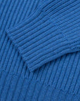 Robert Old - Skyline Blue Altnaharra 8ply Crew Neck Cashmere Sweater CASHMERE Robert Old