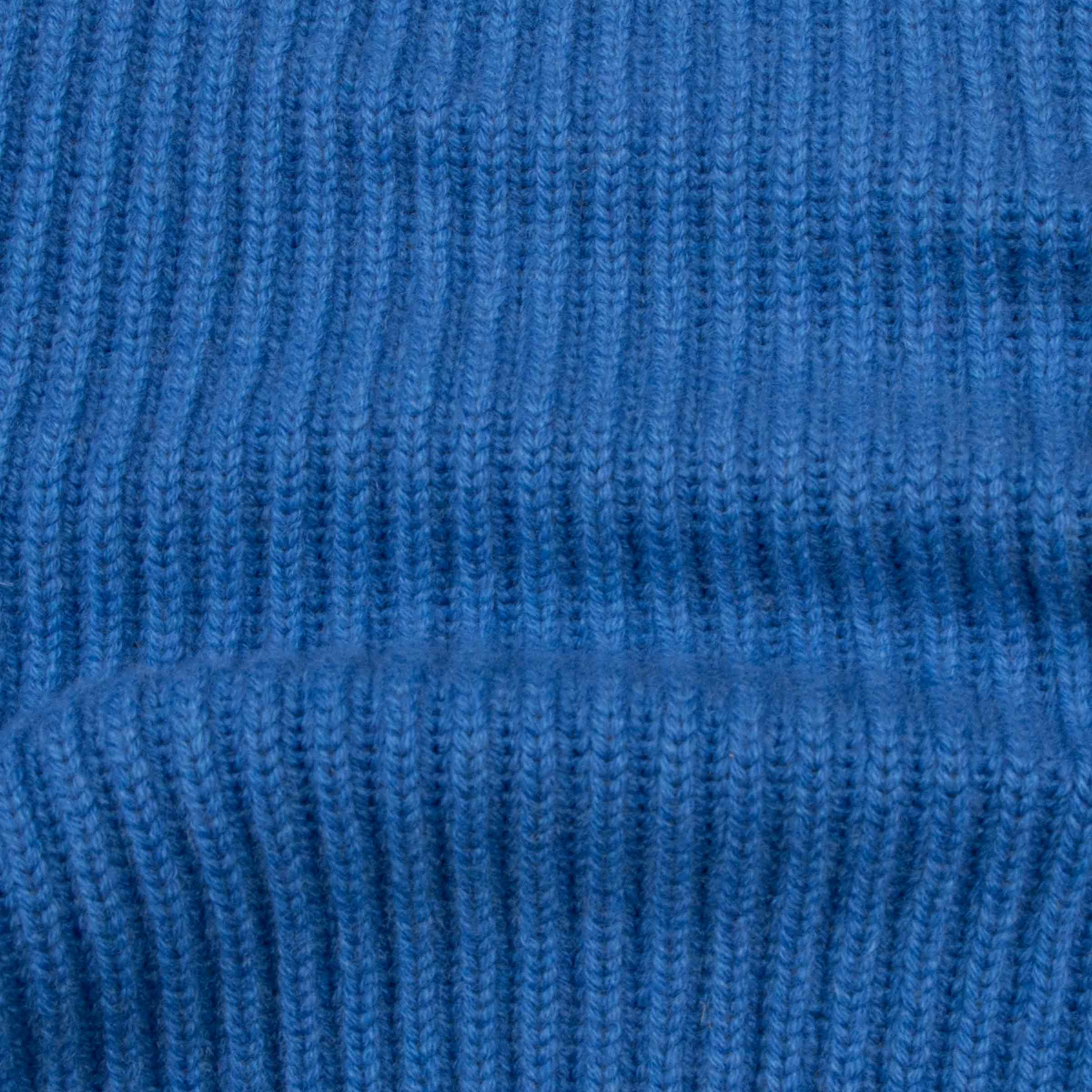 Robert Old - Skyline Blue Altnaharra 8ply Crew Neck Cashmere Sweater CASHMERE Robert Old
