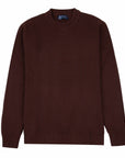 Robert Old - Bison Brown Altnaharra 8ply Crew Neck Cashmere Sweater CASHMERE Robert Old
